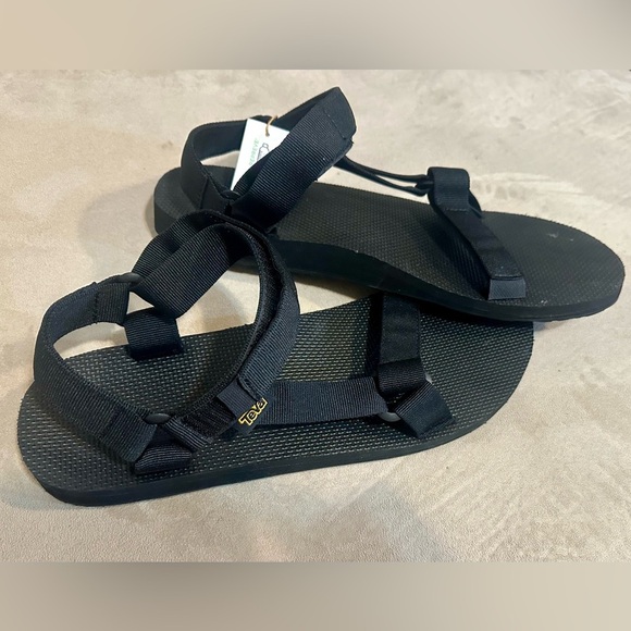 Teva Black Repreve Sandals - Picture 1 of 5